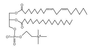 3,5,9-Trioxa-4-phosphaheptacosa-18,21-dien-1-aminium, 4-hydroxy-N,N,N-trimethyl-10-oxo-7-[(1-oxooctadecyl)oxy]-, inner salt, 4-oxide, (18Z,21Z)- 结构式