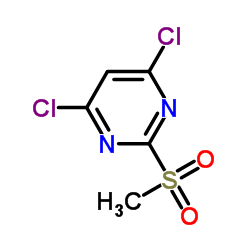 4,6-二氯-2-甲砜基嘧啶 结构式