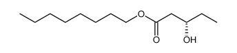 Pentanoic acid, 3-hydroxy-, octyl ester, (3S)- 结构式