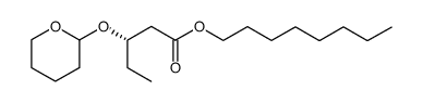 Pentanoic acid, 3-[(tetrahydro-2H-pyran-2-yl)oxy]-, octyl ester, (3S)- (9CI) 结构式