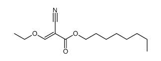2-Propenoic acid,2-cyano-3-ethoxy-, octyl ester 结构式