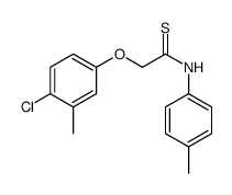 Ethanethioamide, 2-(4-chloro-3-methylphenoxy)-N-(4-methylphenyl)- 结构式
