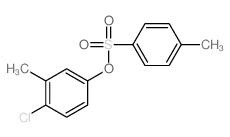 对甲苯磺酸-4-氯-3-甲苯酯 结构式