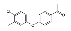 1-(4-(4-氯-3-甲基苯氧基)苯基)乙酮 结构式