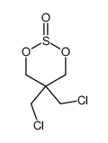 5,5-双(氯甲基)-1,3,2-二氧硫杂环己烷 2-氧化物 结构式