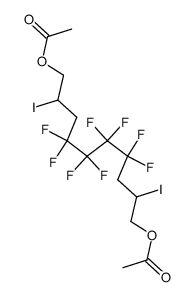 4,4,5,5,6,6,7,7-八氟-2,9-二碘-1,10-癸二醇二乙酸酯 结构式