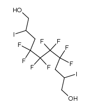 4,4,5,5,6,6,7,7-八氟-2,9-二碘-1,10-癸二醇 结构式