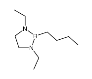2-丁基-1,3-二乙基-1,3,2-二氮杂硼杂环戊烷 结构式