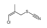 Thiocyanic acid, 3-chloro-2-methyl-2-propen-1-yl ester 结构式