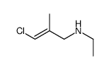 2-Propen-1-amine, 3-chloro-N-ethyl-2-methyl- 结构式