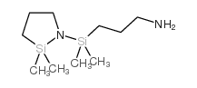 氮-(3-胺丙基二甲基硅基)氮杂-2,2-二甲基-2-硅杂-环戊烷 结构式