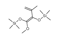 3,6-Dioxa-2,7-disilaoct-4-ene, 4-methoxy-2,2,7,7-tetramethyl-5-(1-methylethenyl)- 结构式