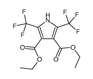 2,5-双(三氟甲基)-1H-吡咯-3,4-二羧酸二乙酯 结构式