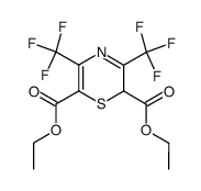 2H-1,4-Thiazine-2,6-dicarboxylic acid, 3,5-bis(trifluoromethyl)-, 2,6-diethyl ester 结构式