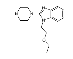 1H-Benzimidazole, 1-(2-ethoxyethyl)-2-(4-methyl-1-piperazinyl)- 结构式