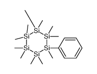 Cyclohexasilane, 1,1,2,2,3,3,4,4,5,5,6-undecamethyl-6-phenyl- 结构式