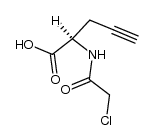2-(2-氯乙酰氨基)-4-戊炔酸 结构式