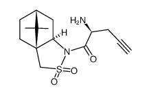4-Pentyn-1-one, 2-amino-1-[(3aS,6R,7aR)-tetrahydro-8,8-dimethyl-2,2-dioxido-3H-3a,6-methano-2,1-benzisothiazol-1(4H)-yl]-, (2S)- 结构式