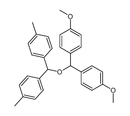 Benzene, 1,1'-[[bis(4-methoxyphenyl)methoxy]methylene]bis[4-methyl- 结构式