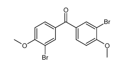 双(3-溴-4-甲氧基苯基)甲酮 结构式