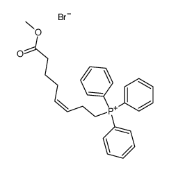 (Z)[7-(methoxycarbonyl)-3-heptenyl]triphenylphosphonium bromide 结构式