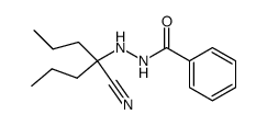 N'-(4-cyanoheptan-4-yl)benzohydrazide 结构式