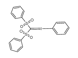 phenyliodonium bis(phenylsulfonyl)-methylide 结构式