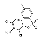 toluene-4-sulfonic acid-(2,4-dichloro-3-amino-phenyl ester) 结构式