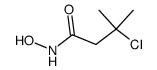 3-氯-3-甲基丁酰羟肟酸 结构式