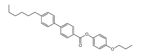 (4-propoxyphenyl) 4-(4-hexylphenyl)benzoate 结构式