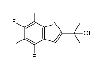 2-(4,5,6,7-四氟吲哚-2-基)丙-2-醇 结构式