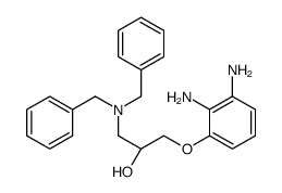 (2S)-1-(2,3-二氨基苯氧基)-3-(二苄基氨基)丙-2-醇 结构式