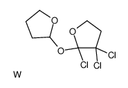 2,3,3-trichloro-2-(oxolan-2-yloxy)oxolane,tungsten 结构式