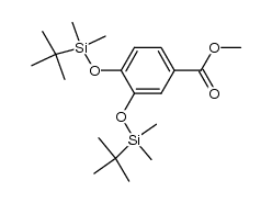 methyl 3,4-bis[(tert-butyldimethylsilyl)oxy]benzoate 结构式