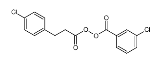 Peroxide, 3-chlorobenzoyl 3-(4-chlorophenyl)-1-oxopropyl (9CI) 结构式
