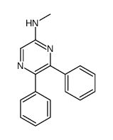 2-Pyrazinamine, N-methyl-5,6-diphenyl- 结构式
