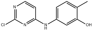 5-((2-氯嘧啶-4-基)氨基)-2-甲基苯酚 结构式