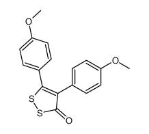 4,5-双(4-甲氧基苯基)-3H-1,2-二硫杂环戊二烯-3-酮 结构式