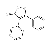 4,5-Diphenyl-3H-1,2-dithiole-3-thione 结构式