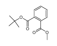 1,2-苯二甲酸-1-叔丁酯-2-甲酯 结构式