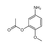 5-氨基-2-甲氧基苯酚乙酸酯 结构式