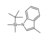 1-(叔丁基二甲基硅基)-3-甲基吲哚 结构式