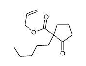 Cyclopentanecarboxylic acid, 2-oxo-1-pentyl-, 2-propenyl ester 结构式