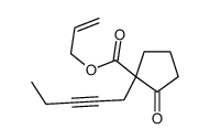 Cyclopentanecarboxylic acid, 2-oxo-1-(2-pentynyl)-, 2-propenyl ester 结构式