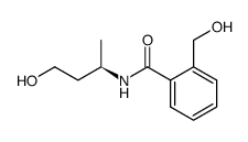 2-(羟甲基)-N-[(1R)-3-羟基-1-甲基丙基]苯甲酰胺 结构式