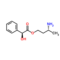 (2R)-4-羟基丁-2-铵 (2S)-羟基(苯基)乙酸盐 结构式