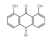 10-溴-1,8-二羟基-9(10H)-蒽酮 结构式