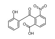 2-(2-羟基苯甲酰基)-3-硝基苯甲酸 结构式