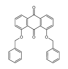 1,8-二苄氧基-9,10-蒽二酮 结构式