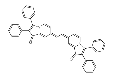 7-[2-(1-氧代-2,3-二苯基中氮茚-7-亚基)亚乙基]-2,3-二苯基中氮茚-1-酮 结构式